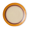 70S CERAMICS DINNER PLATE COCONUT