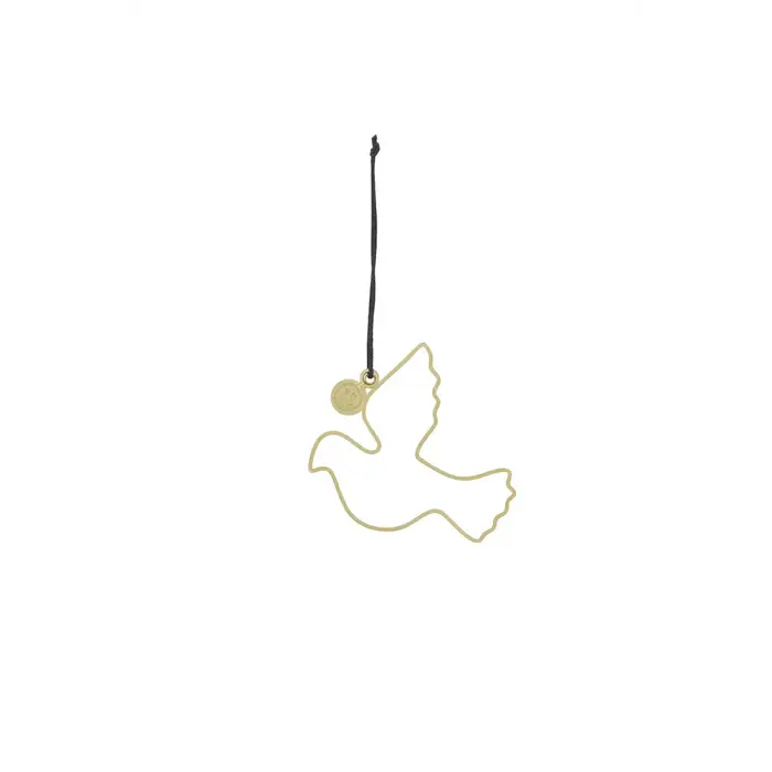 ZUSSS ZUSSS METALEN KERSTHANGER DUIFJE GOUD