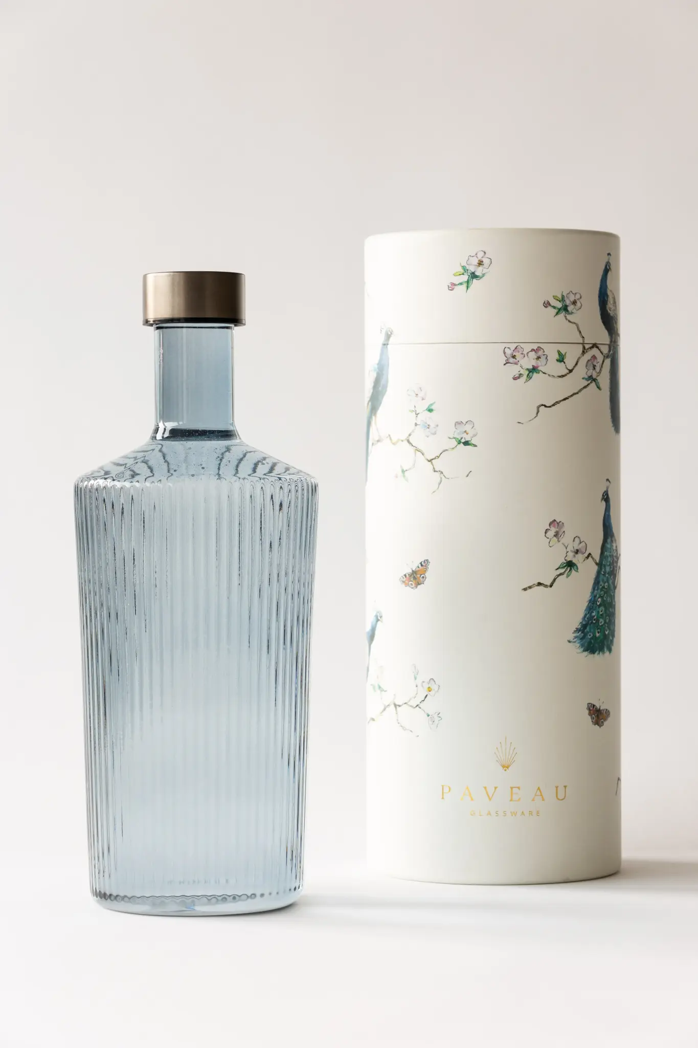 PAVEAU PAVEAU RIBBED BOTTLE 1,25L TWILIGHT (BLAUWGRIJS)