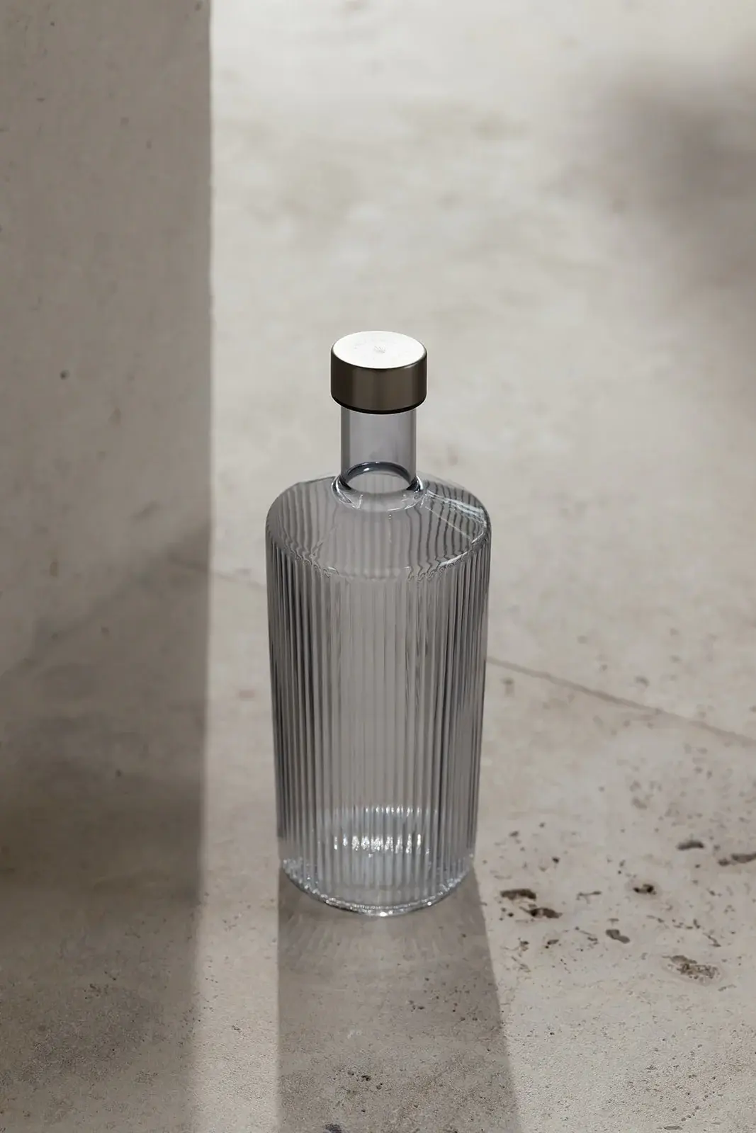 PAVEAU PAVEAU RIBBED BOTTLE 1,25L TWILIGHT (BLAUWGRIJS)