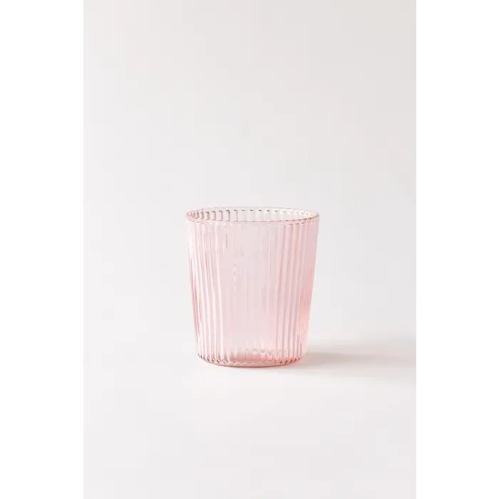 PAVEAU PAVEAU RIBBED GLASS PINK (ROZE)