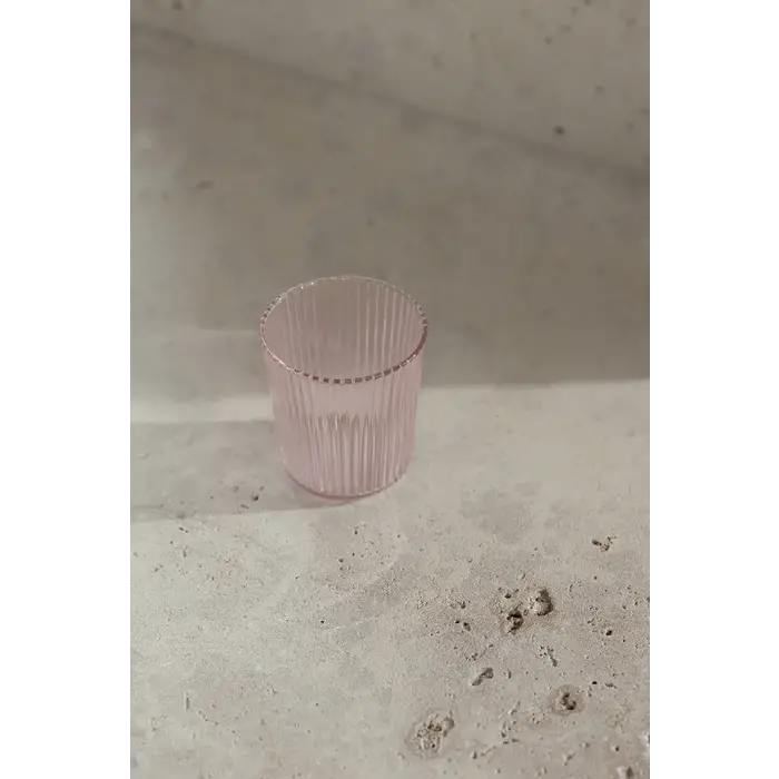 PAVEAU PAVEAU RIBBED GLASS PINK (ROZE)