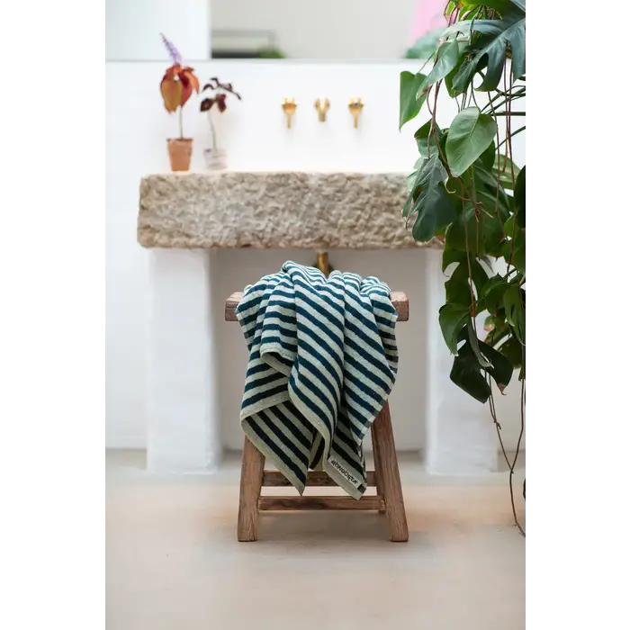 BONGUSTA BONGUSTA NARAM HAND TOWEL SEA FOAM & DEEP TEAL 50X80 CM