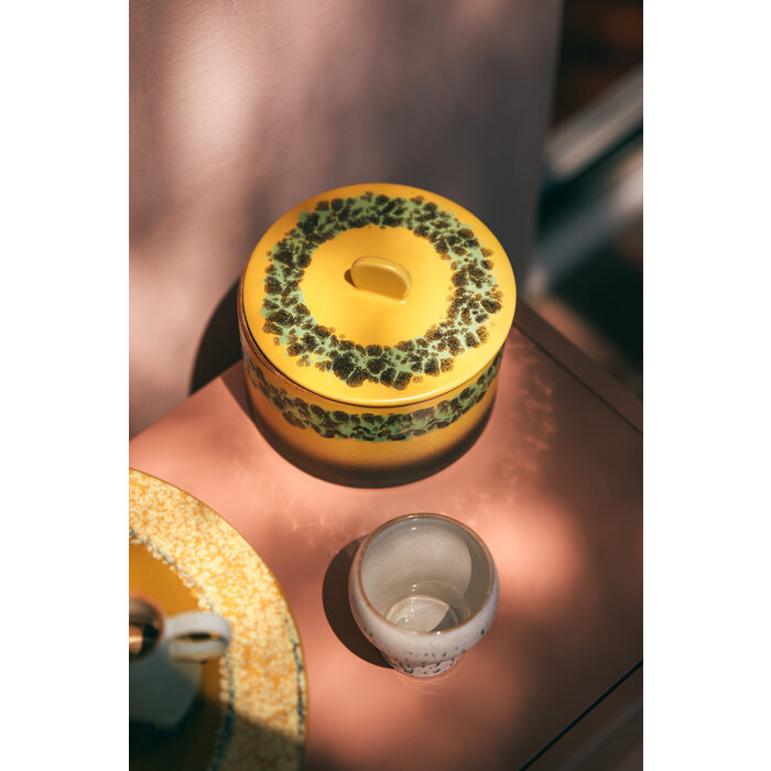 HK LIVING 70S CERAMICS COOKIE JAR KELP
