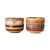 70S CERAMICS DESSERT BOWL HARBOUR SET VAN 4