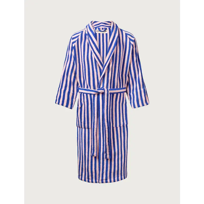 BONGUSTA BONGUSTA NARAM BATHROBE DAZZLING BLUE & ROSE S/M