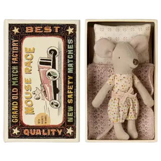 MAILEG MAILEG LITTLE SISTER MOUSE IN MATCHBOX