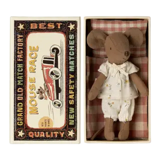 MAILEG MAILEG BIG SISTER MOUSE IN MATCHBOX