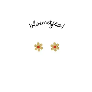 ZUSSS ZUSSS OORSTEKER BLOEMVORM GOUD GOUD