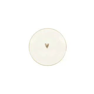 ZUSSS ZUSSS GEBAKSBORDJE HARTJE WIT/GOUD