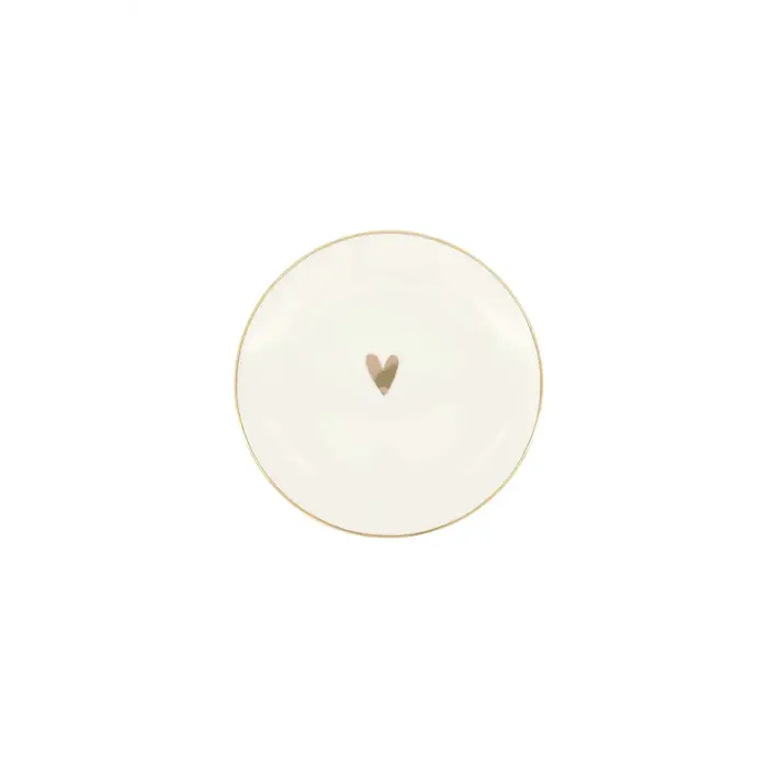 ZUSSS ZUSSS GEBAKSBORDJE HARTJE WIT/GOUD