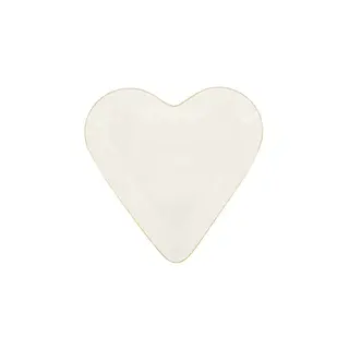 ZUSSS ZUSSS SERVEERSCHAAL HARTVORM WIT/GOUD