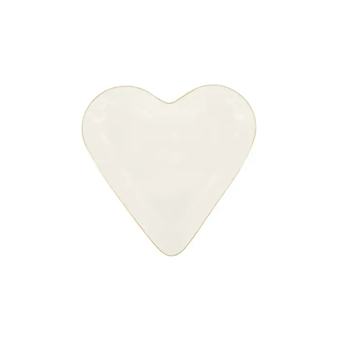 ZUSSS ZUSSS SERVEERSCHAAL HARTVORM WIT/GOUD