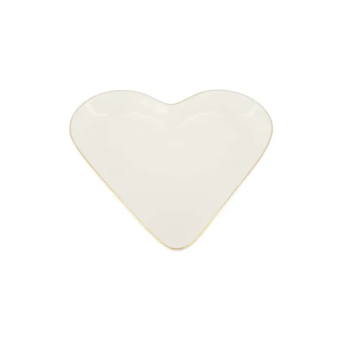 ZUSSS ZUSSS SERVEERSCHAAL HARTVORM WIT/GOUD