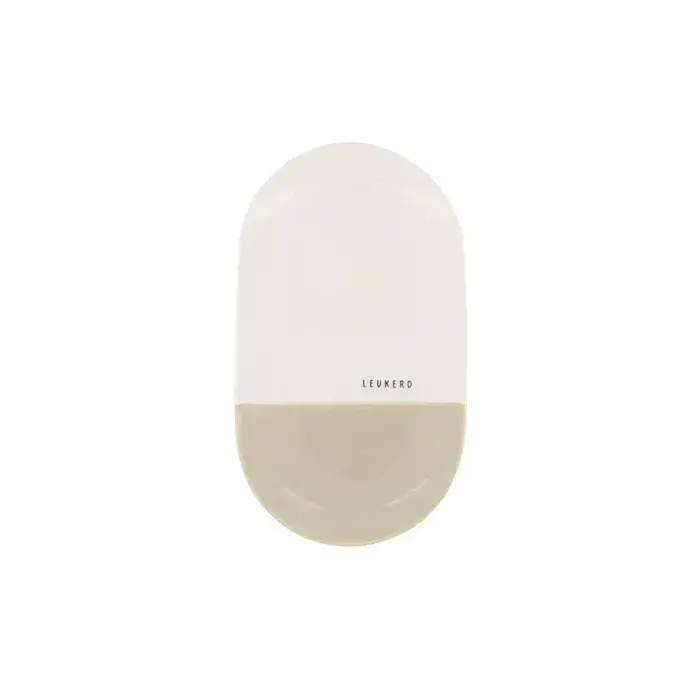 ZUSSS ZUSSS SERVEERSCHAAL LEUKERD 20X11,5CM WIT/ZAND