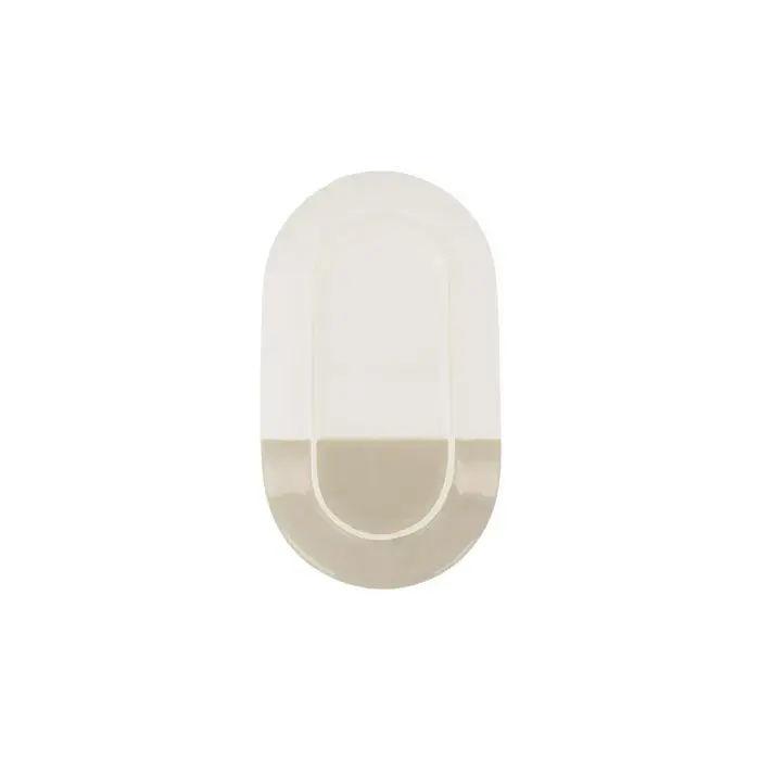 ZUSSS ZUSSS SERVEERSCHAAL LEUKERD 20X11,5CM WIT/ZAND