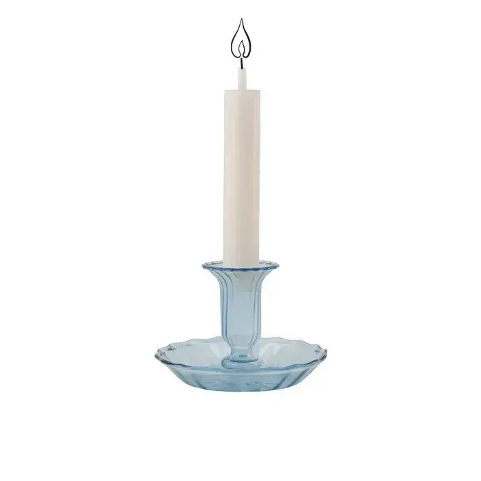 ZUSSS ZUSSS KANDELAAR GLAS SCHOTEL BLAUW