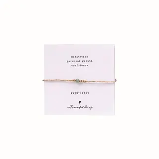A BEAUTIFUL STORY BS IRIS CARD AVENTURINE BRACELET