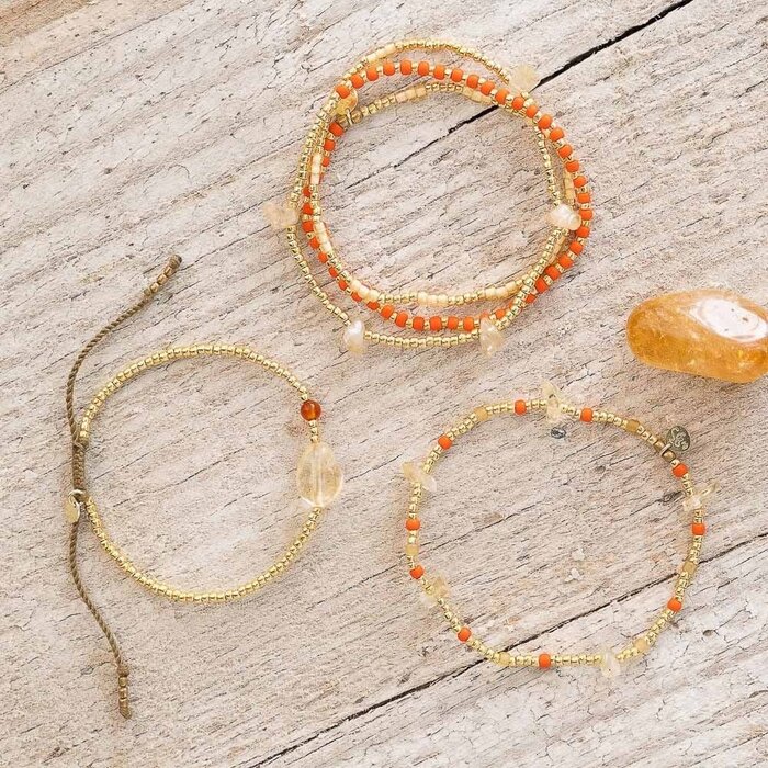 A BEAUTIFUL STORY BS FLASHY CITRINE BRACELET