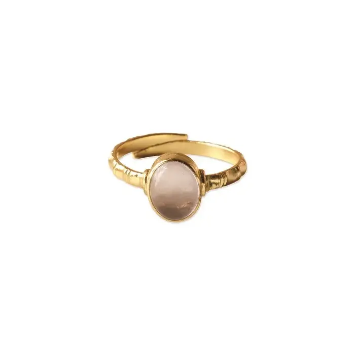 A BEAUTIFUL STORY BS CERTAIN ROSE QUARTZ RING