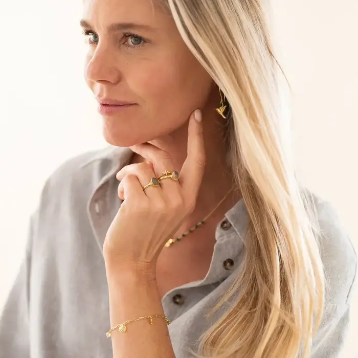 A BEAUTIFUL STORY BS CERTAIN ROSE QUARTZ RING