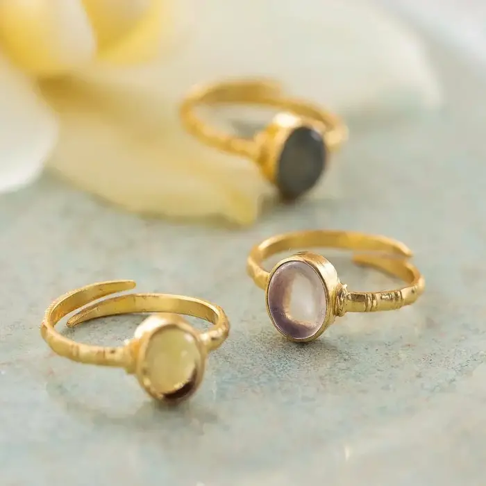 A BEAUTIFUL STORY BS CERTAIN ROSE QUARTZ RING