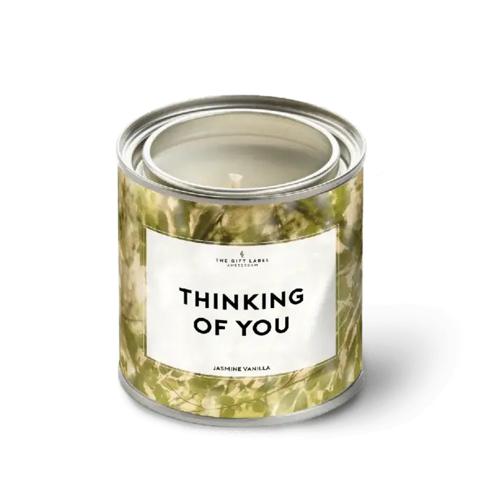 THE GIFT LABEL GIFT LABEL CANDLE TIN THINKING OF YOU JASMINE VANILLA 310 GR.