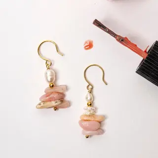 MURIELLE PERROTTI PERROTTI ASYM OLIVIO GOLD PINK KORT