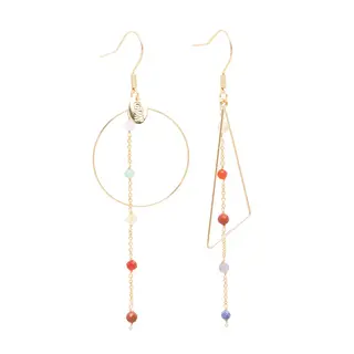 MURIELLE PERROTTI PERROTTI CLOE CREOLE & TRIANGLE CHAKRA MULTI