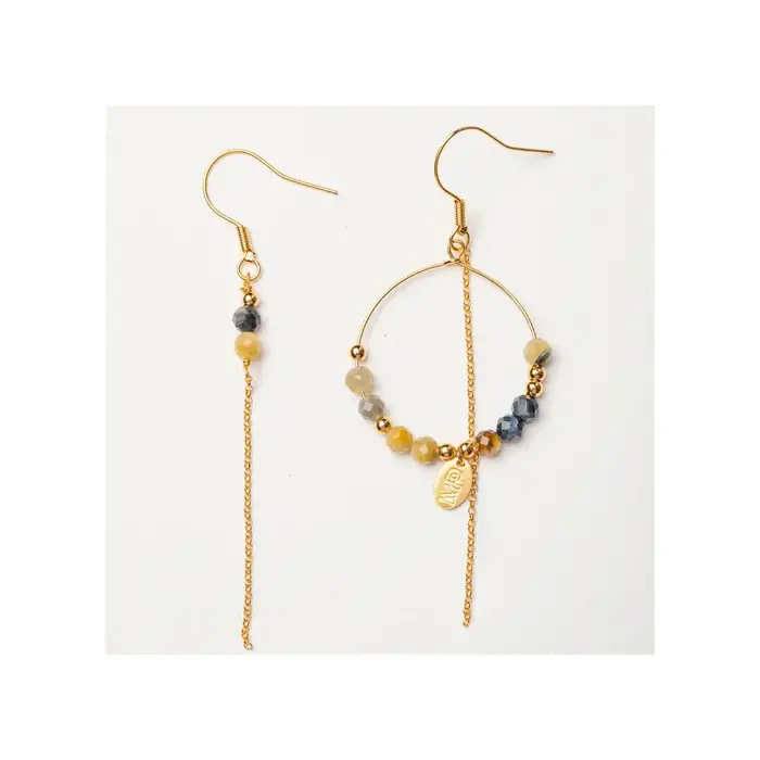 MURIELLE PERROTTI PERROTTI MP25 ASYM BLAUW TIJGEROOG JADE