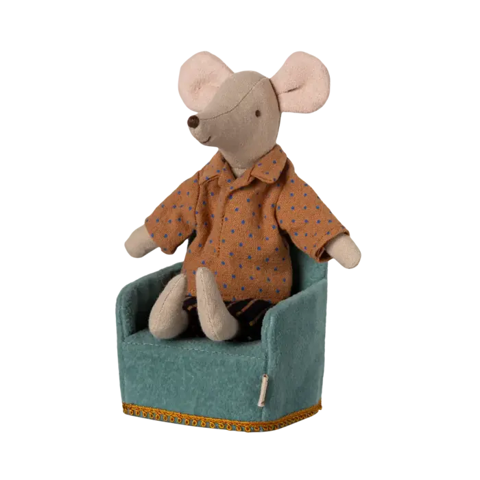 MAILEG MAILEG FOLDING CHAIR MOUSE MINT