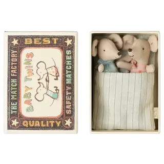 MAILEG MAILEG TWINS BABY MICE IN MATCHBOX