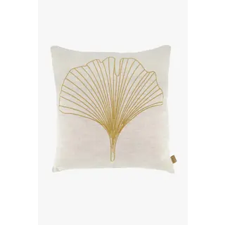 ZUSSS ZUSSS KUSSEN GINKGO BLAD 45X45CM PEPER EN ZOUT/BRUIN