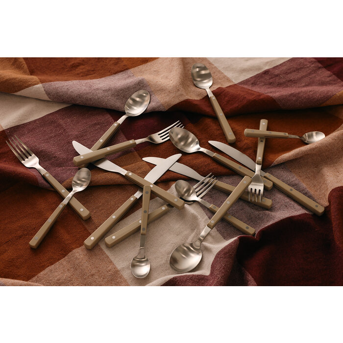 HK LIVING 70S CUTLERY OLIVE (SET OF 16)