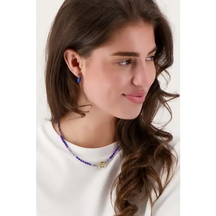 ZUSSS ZUSSS KETTING VAN MIX KRAALTJES ZOMERBLAUW