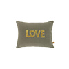 ZUSSS KUSSEN LOVE 25X35CM ANTRACIETGRIJS/GOUD