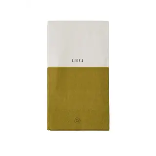 ZUSSS ZUSSS SERVETTEN LIEFS 11X20CM WIT/OKER