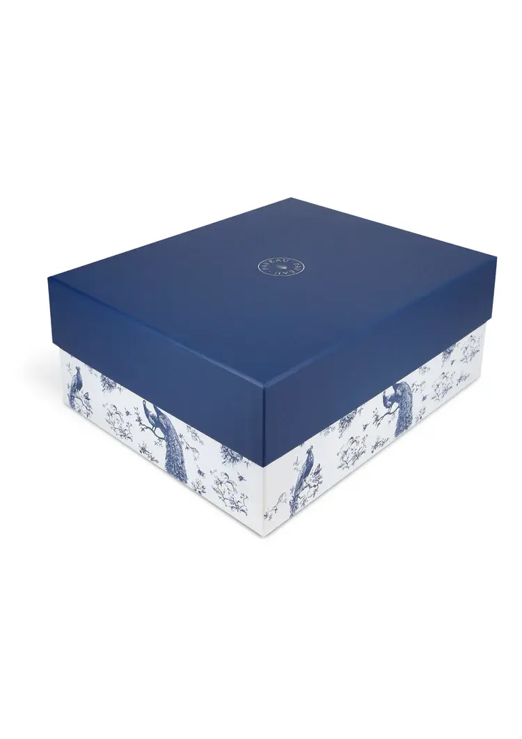 PAVEAU PAVEAU RIBBED GIFT SET TWILIGHT (BLAUWGRIJS) BOTTLE + 2 GLASSES