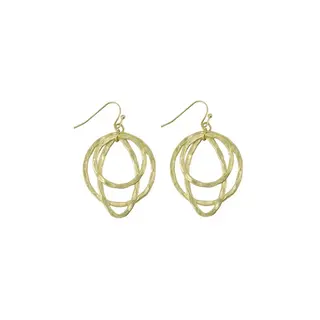 ZUSSS ZUSSS OORHANGERS MET RONDJES GOUD