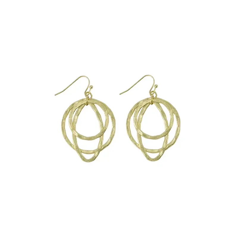 ZUSSS ZUSSS OORHANGERS MET RONDJES GOUD