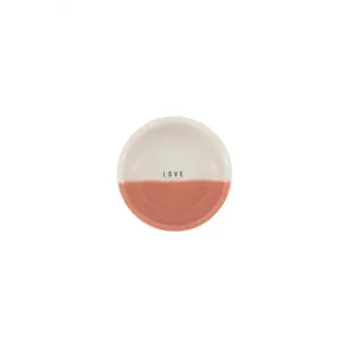 ZUSSS ZUSSS DIPSCHAALTJE LOVE WIT/ROZE