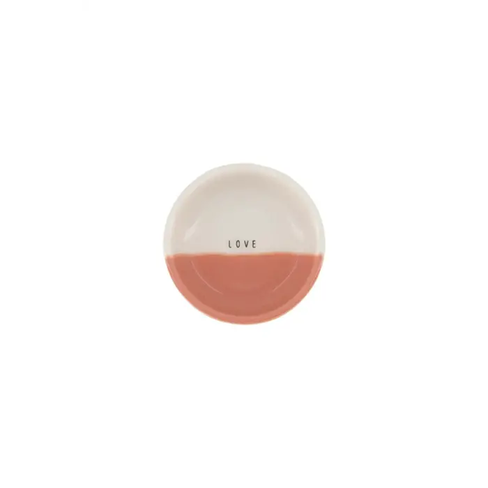 ZUSSS ZUSSS DIPSCHAALTJE LOVE WIT/ROZE