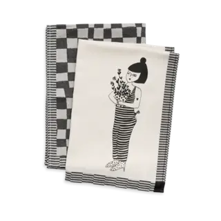 HELEN B HELEN B. THEEDOEK LILI FLOWERPOT (SET)