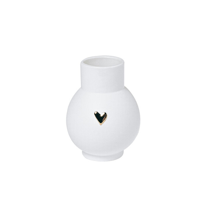 RADER RADER MINI VASE HEART GOLD