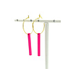 MON ONCLE CREOOL FLUO PINK OORRING