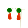 MON ONCLE FLUO OORRING GROEN/ORANJE