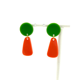 MON ONCLE MON ONCLE FLUO OORRING GROEN/ORANJE