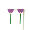 MON ONCLE FLUO OORRING LILA/GROEN
