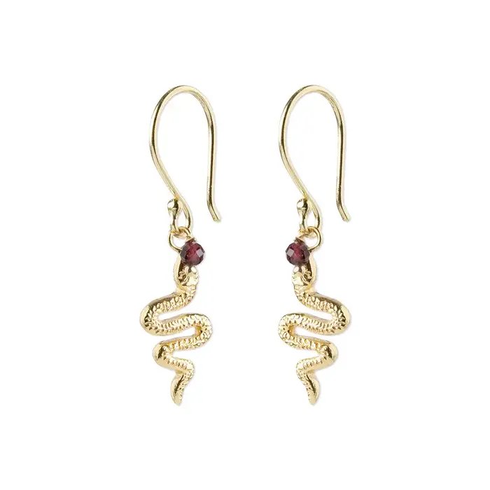 A BEAUTIFUL STORY BS GENEROUS ( slang)  GARNET EARRINGS