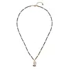 BS FABULOUS ROSE QUARTZ GARNET NECKLACE